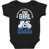 Some Girls Love Diamonds This Girl Loves Balls Baby Bodysuit