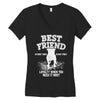 Best Friend Pitbull Women's V-Neck T-Shirt
