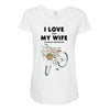 i love when my wife lets me buy another bike Maternity Scoop Neck T-shirt