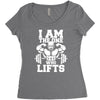 i am the one who lifts Women's Triblend Scoop T-shirt