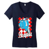 funny vespa chequer board, ideal gift or birthday present Women's V-Neck T-Shirt