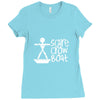 scarecrow boat Ladies Fitted T-Shirt