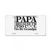 papa License Plate