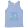 care about anime and two real people girls Tank Top