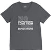 big disappointment come from high expectations V-Neck Tee