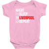 eat sleep liverpool Baby Onesie