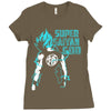 Super Saiyan God DB Super Goku Ladies Fitted T-Shirt