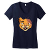 zombie cats Women's V-Neck T-Shirt
