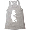 sax player lady face optical illusion Racerback Tank