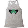 zelda logo treffle trois feuilles Racerback Tank