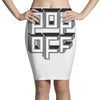 pop off square Pencil Skirts