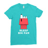 Sleep Big Fan Ladies Fitted T-Shirt