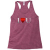 I love u heart Racerback Tank
