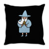 wizard pizza Throw Pillow
