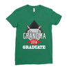 [granma name]proud grandma graduate 2018. Ladies Fitted T-Shirt