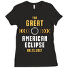 Great American Solar Eclipse 2017 Ladies Fitted T-Shirt