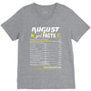 August Girl Facts Leo V-Neck Tee