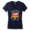 calcifer's bacon and eggs Women's V-Neck T-Shirt