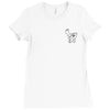 erica costell goat pocket Ladies Fitted T-Shirt