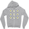 small daisies floral Zipper Hoodie