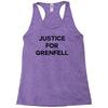 Justice For Grenfell Racerback Tank
