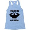 Training to be Like All Might Racerback Tank