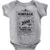 Vintage Aged To Perfection 2000 Baby Onesie