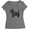 dog lover Women's Triblend Scoop T-shirt