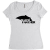 black panther logo Women's Triblend Scoop T-shirt