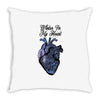 winter in my heart Throw Pillow