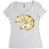 Pizza Slice Big Women's Triblend Scoop T-shirt