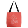 shark riding bicycle bike funny Tote Bags