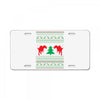 ugly sweater dinosour License Plate
