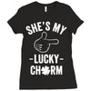 she's my lucky charm Ladies Fitted T-Shirt