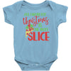 pizza christmas humor Baby Bodysuit