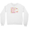 life is better with boxers Crewneck Sweatshirt