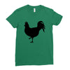 Chicken and Little Chick Ladies Fitted T-Shirt
