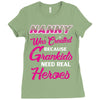 nanny was created because grandkids t shirt Ladies Fitted T-Shirt