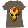 iron skull Ladies Fitted T-Shirt