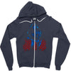 shining jack Zipper Hoodie