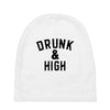 Drunk And High Baby Beanies
