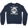 my pointer rides shotgun Crewneck Sweatshirt