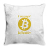 bitcoin Throw Pillow