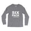 six pack coming soon mens Long Sleeve Shirts