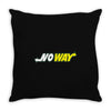 no way Throw Pillow