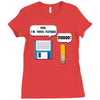 usb i am your father! funny geek computer Ladies Fitted T-Shirt