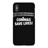 commas save lives t shirt iPhoneX Case