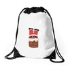 christmas chimney Drawstring Bags