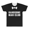 Handsome Man Club Bow Tie All Over Men's T-shirt