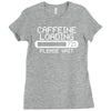 caffeine loading Ladies Fitted T-Shirt